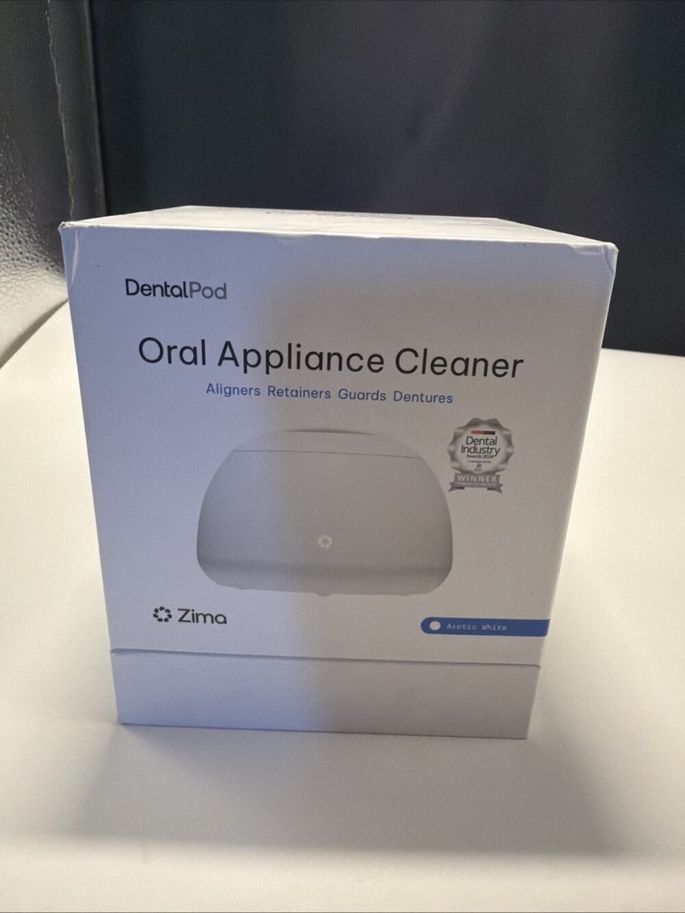 Zima Dental Pod Oral Appliance Cleaner In Arctic White - New In Sealed Box